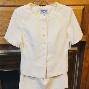 Kasper short sleeve business suit.